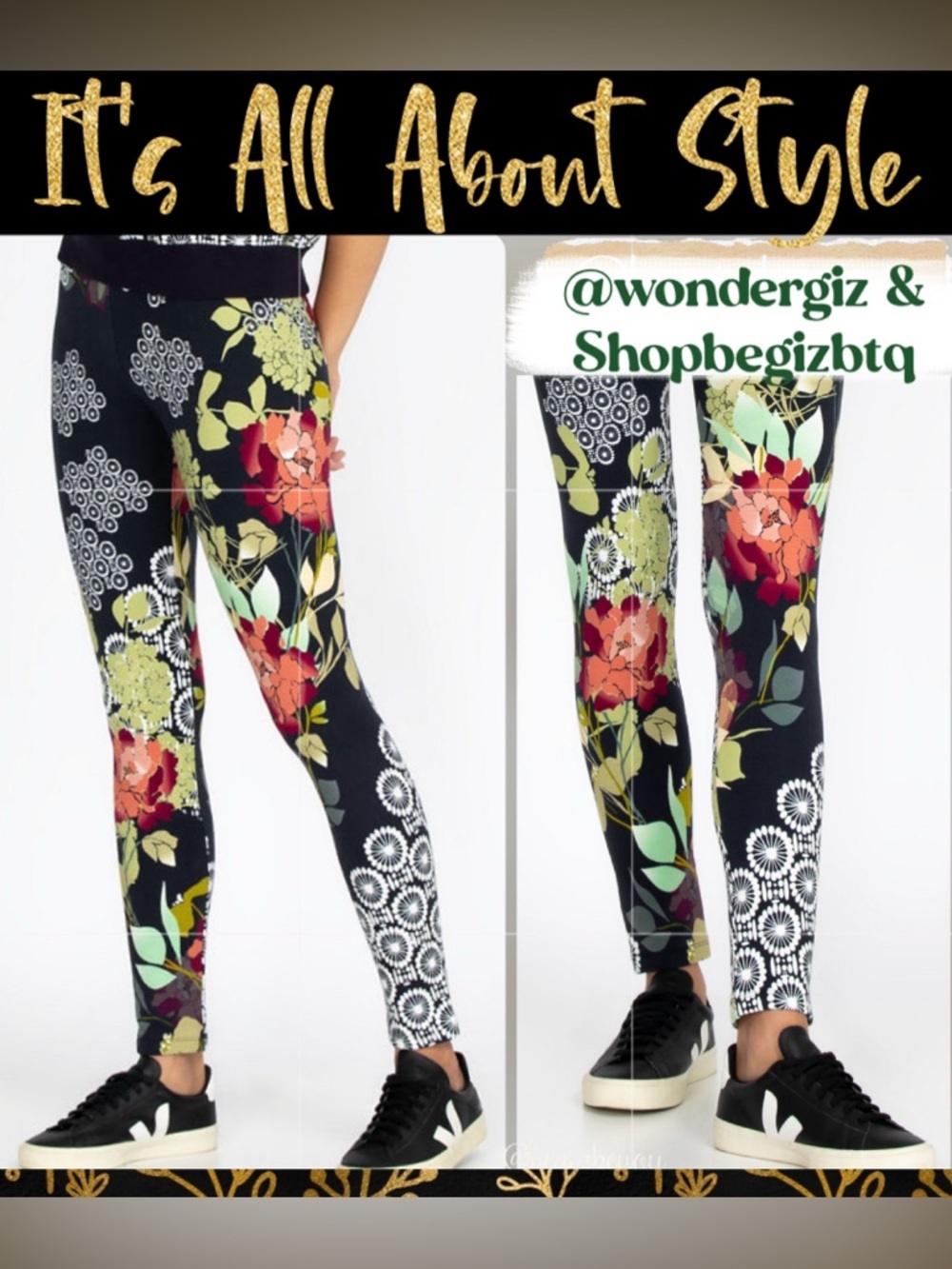 NWT JOHNNY WAS Sierra High-Waisted Floral Leggings Size X-LARGE
